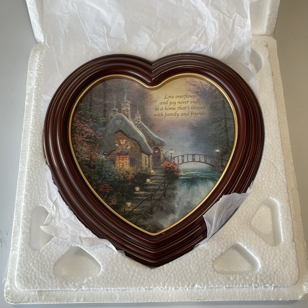 Thomas Kinkade Family & Friends‎ Heart Framed Canvas Print Bradford Exchange 8th